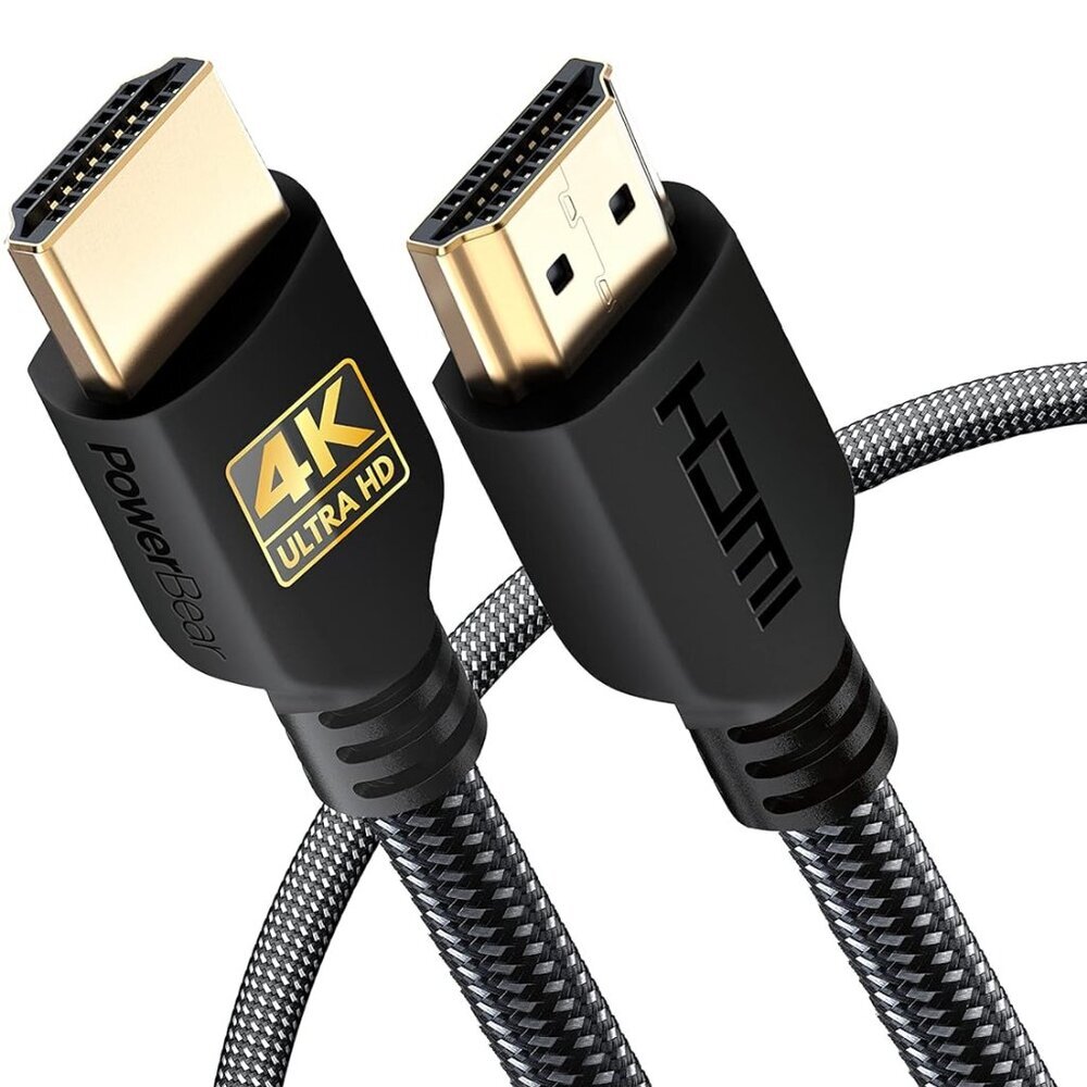 4K HDMI Cable 3 ft | High Speed Hdmi Cables, Braided Nylon & Gold Connectors, 4K